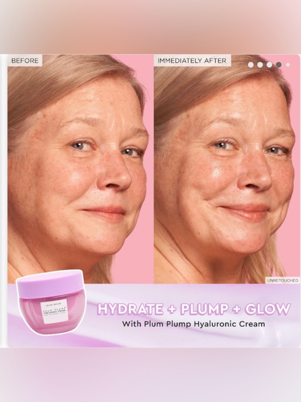 Glow Recipe Plum Plump Hyaluronic Cream Moisturizer NIB - Picture 4 of 5